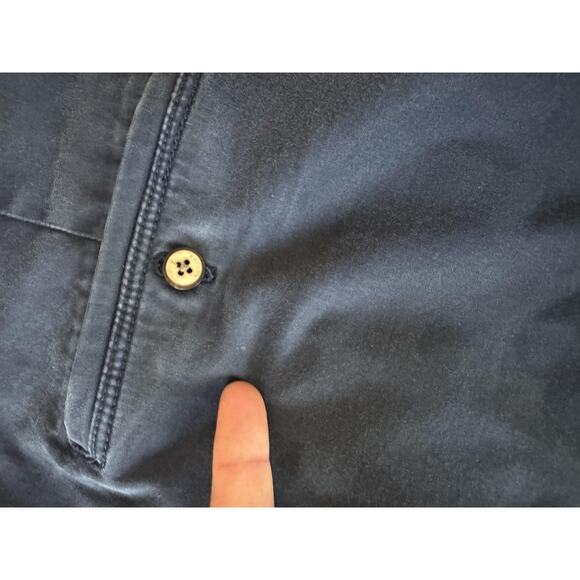 Tommy Bahama Shorts Mens 40 Navy Stretch Chino 9 In Inseam Cotton Tencel Blend - Picture 11 of 11